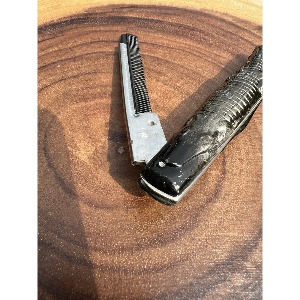 Vintage Folding Alligator Crocodile Pocket Comb 5